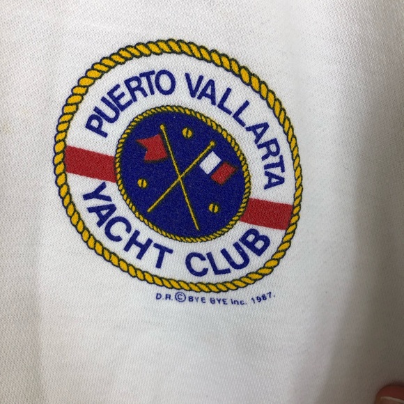 Vintage 1987 Puerto Vallarta Yacht Club Cardigan - Picture 5 of 10